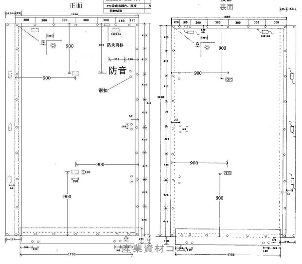 輸入防音シート 厚1.0mm 1.8m×3.4m 3枚入/CS 紐付｜産業資材ドットコム