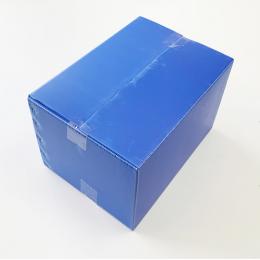 プラダンケース 青ブルー 厚5mm 外寸470×340×310mm(H) 手穴なし 5箱入/CS